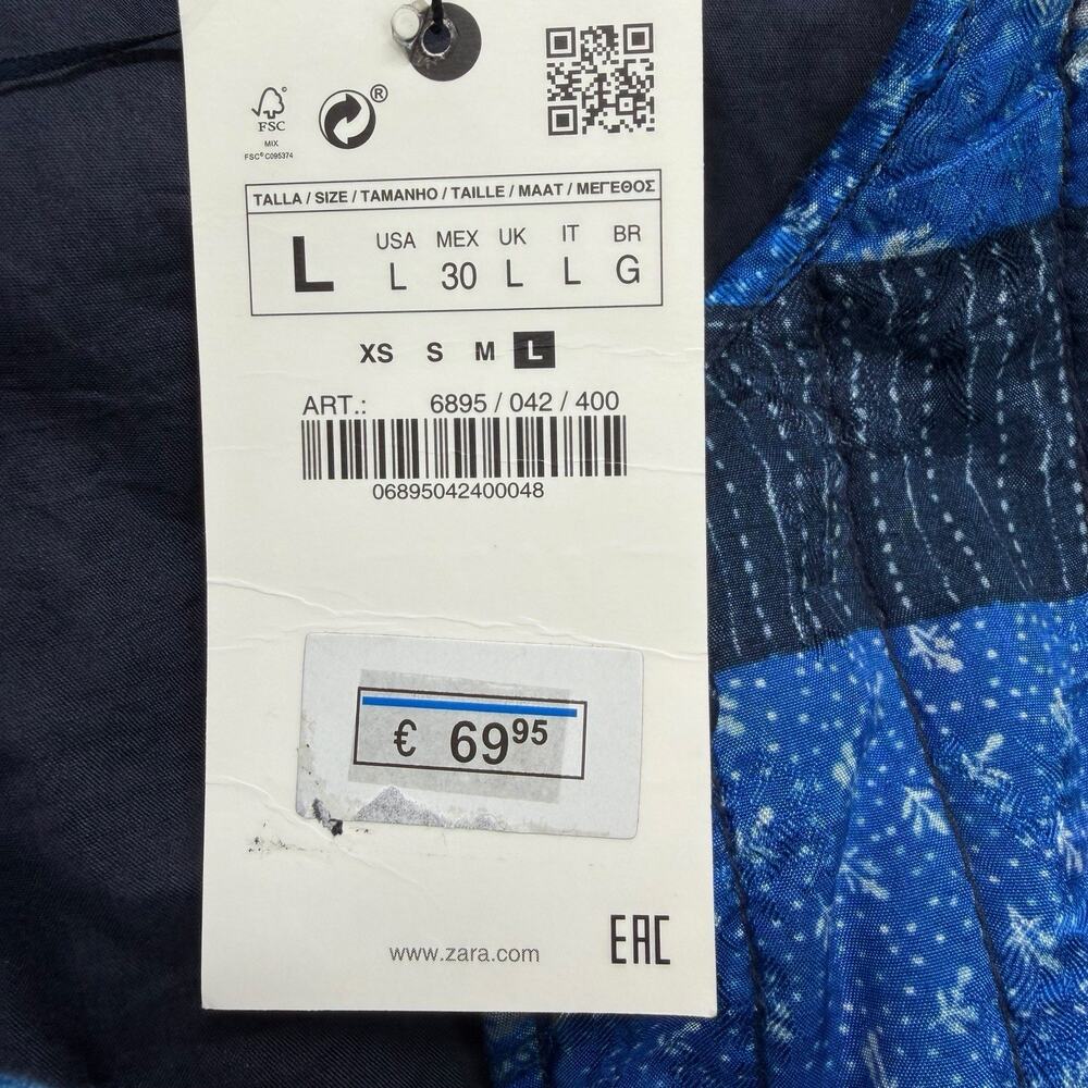 Zara Blue Patchwork Jacket - image 2